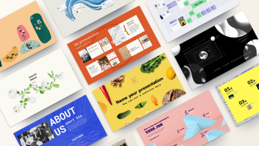 A selection of new Prezi presentation templates